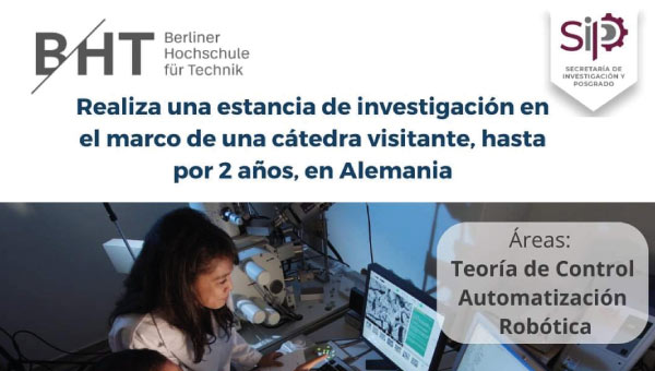 Convocatoria para participar con la Universidad BHT de Alemania